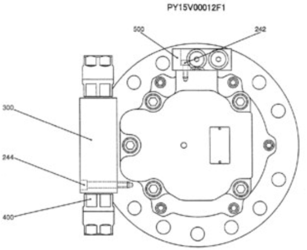 Case PY15V00012F2 - Reductor de giro para Maquinaria de construcción: foto 2 Case PY15V00012F2 - Reductor de giro para Maquinaria de construcción: foto 2