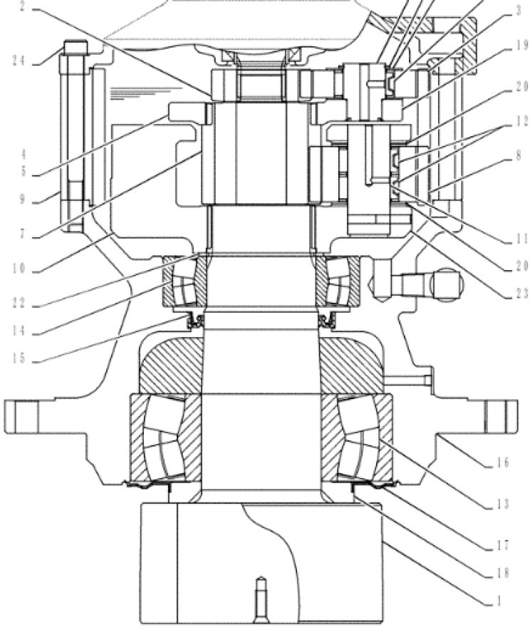 New Holland Kobelco LS32W00016F1 - Reductor de giro para Maquinaria agrícola: foto 1 New Holland Kobelco LS32W00016F1 - Reductor de giro para Maquinaria agrícola: foto 1