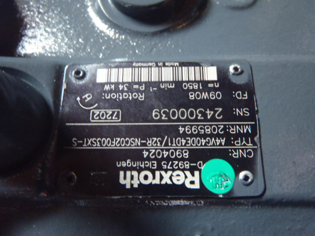 Rexroth A4VG40DE4DT1/32R-NSC02F003SXT-S - - Bomba hidráulica para Maquinaria de construcción: foto 3 Rexroth A4VG40DE4DT1/32R-NSC02F003SXT-S - - Bomba hidráulica para Maquinaria de construcción: foto 3
