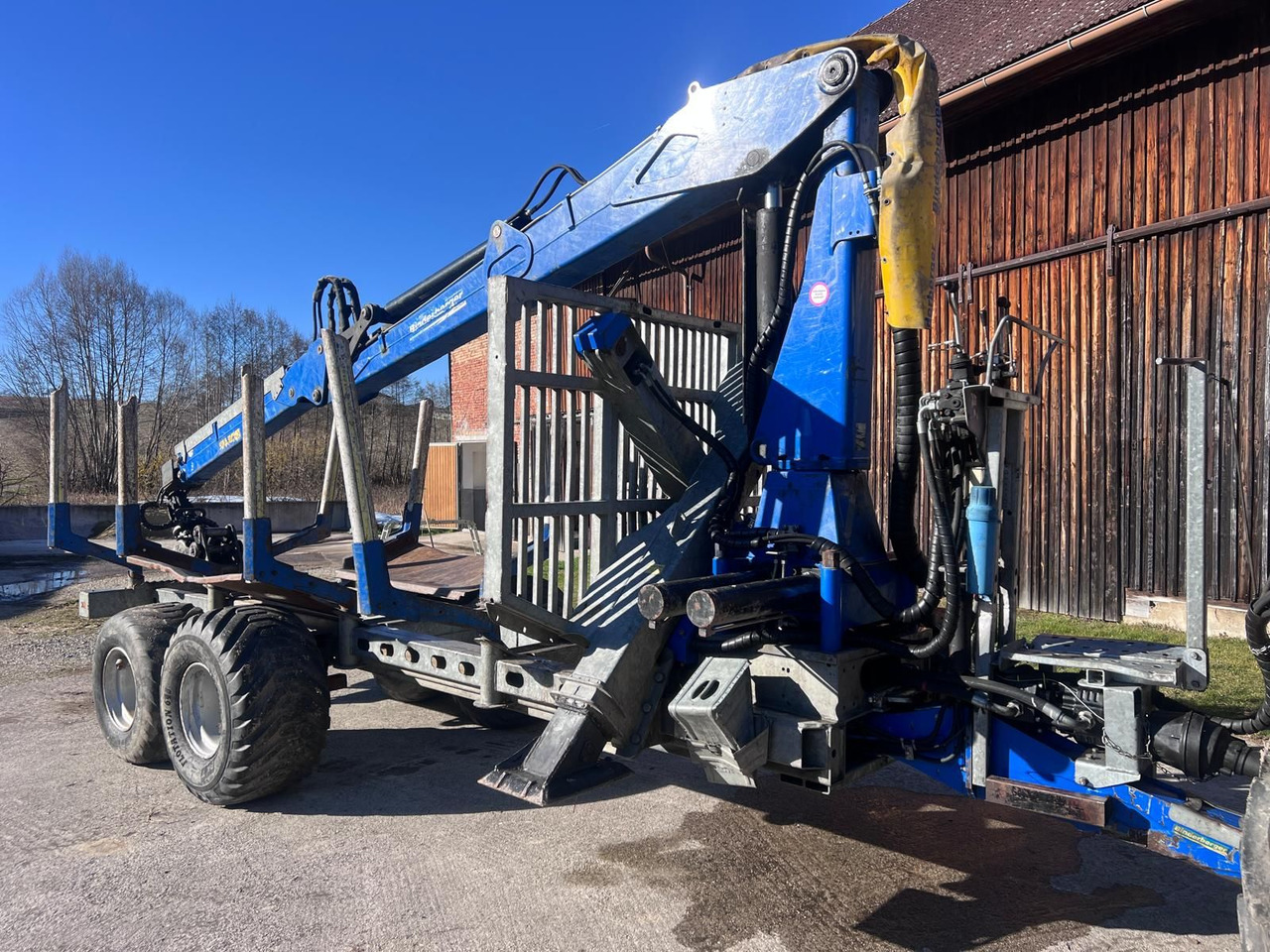 Remolque forestal Binderberger RW14 mit Penz BP 8000L Kran: foto 24