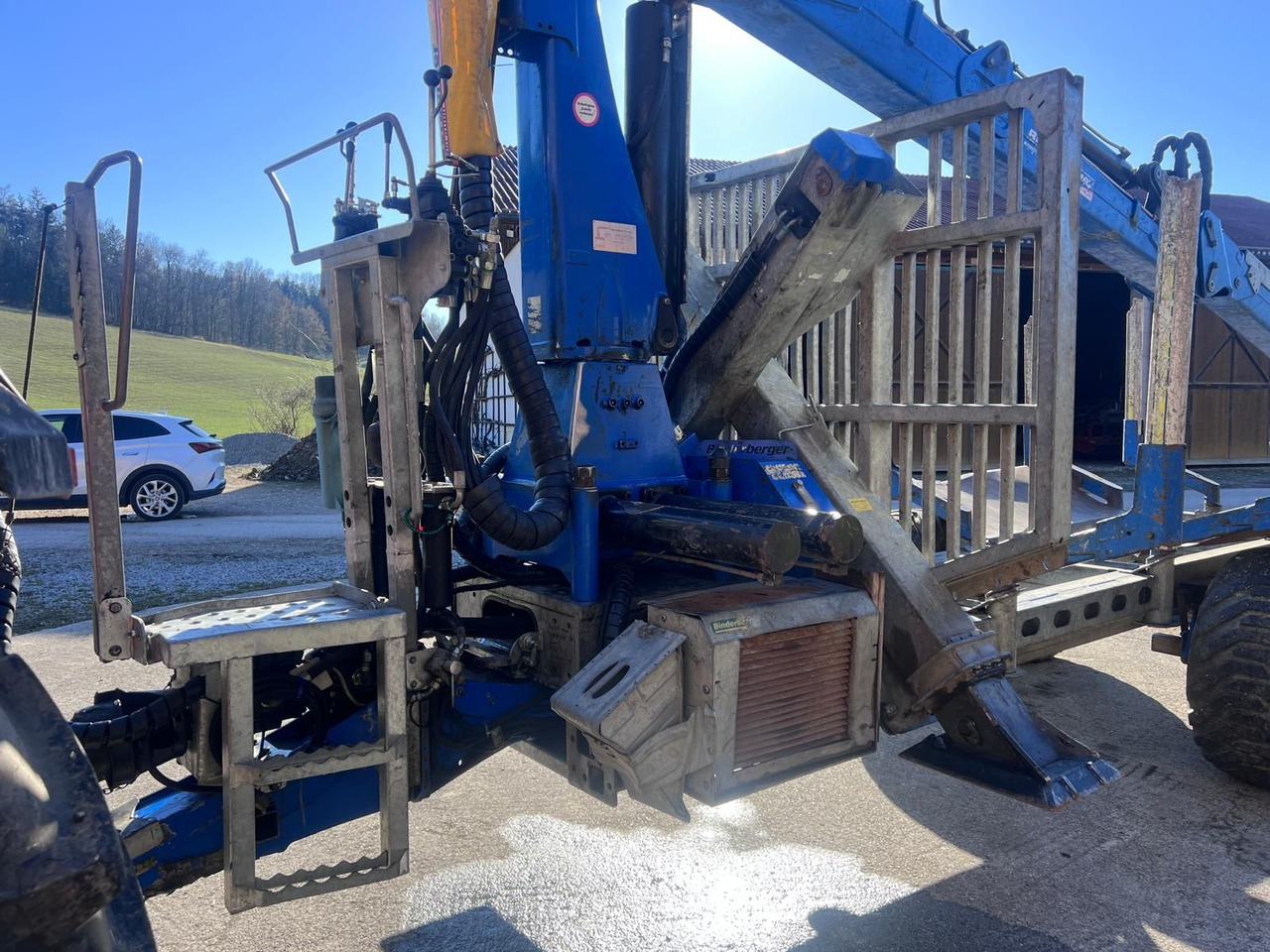 Remolque forestal Binderberger RW14 mit Penz BP 8000L Kran: foto 6