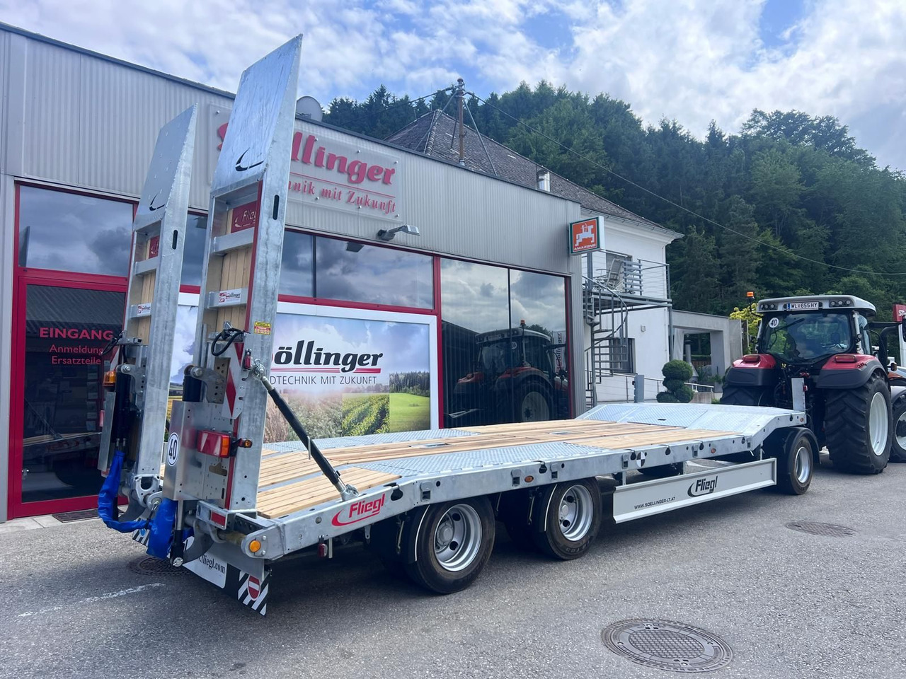 Fliegl Fliegl Tieflader DTL 300 AGRAR - Remolque góndola rebajadas: foto 2 Fliegl Fliegl Tieflader DTL 300 AGRAR - Remolque góndola rebajadas: foto 2