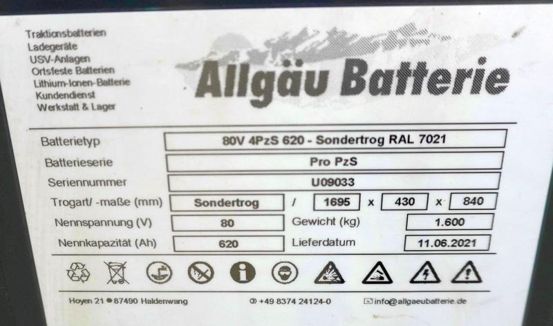 ALLGÄU BATTERIE 80 Volt 4 PzS 620 Ah - Acumulador: foto 5 ALLGÄU BATTERIE 80 Volt 4 PzS 620 Ah - Acumulador: foto 5