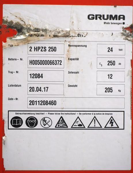 GRUMA 24 Volt 2 PzS 250 Ah - Acumulador: foto 5 GRUMA 24 Volt 2 PzS 250 Ah - Acumulador: foto 5
