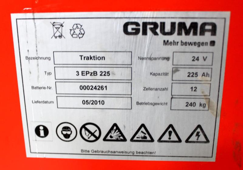 GRUMA 24 Volt 3 PzB 225 Ah - Acumulador: foto 4 GRUMA 24 Volt 3 PzB 225 Ah - Acumulador: foto 4