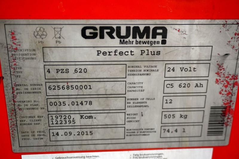 GRUMA 24 Volt 4 PzS 620 Ah - Acumulador: foto 5 GRUMA 24 Volt 4 PzS 620 Ah - Acumulador: foto 5