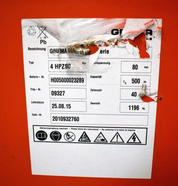 HOPPECKE 80 Volt 4 PzS 500 Ah - Acumulador: foto 5 HOPPECKE 80 Volt 4 PzS 500 Ah - Acumulador: foto 5