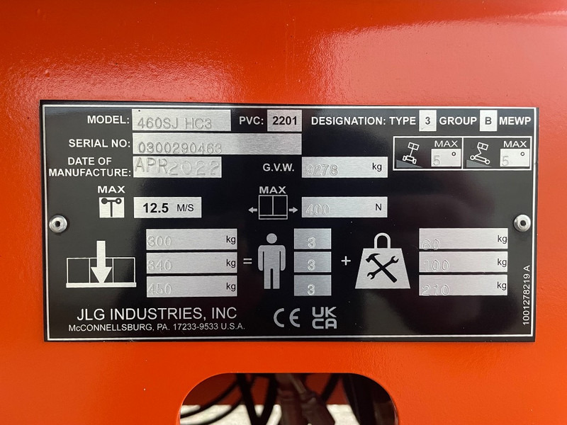 JLG 460 SJ HC3 - Plataforma telescopica: foto 3 JLG 460 SJ HC3 - Plataforma telescopica: foto 3