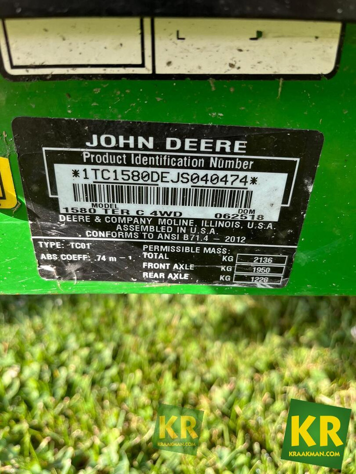 1580 John Deere - Cortacésped: foto 3 1580 John Deere - Cortacésped: foto 3