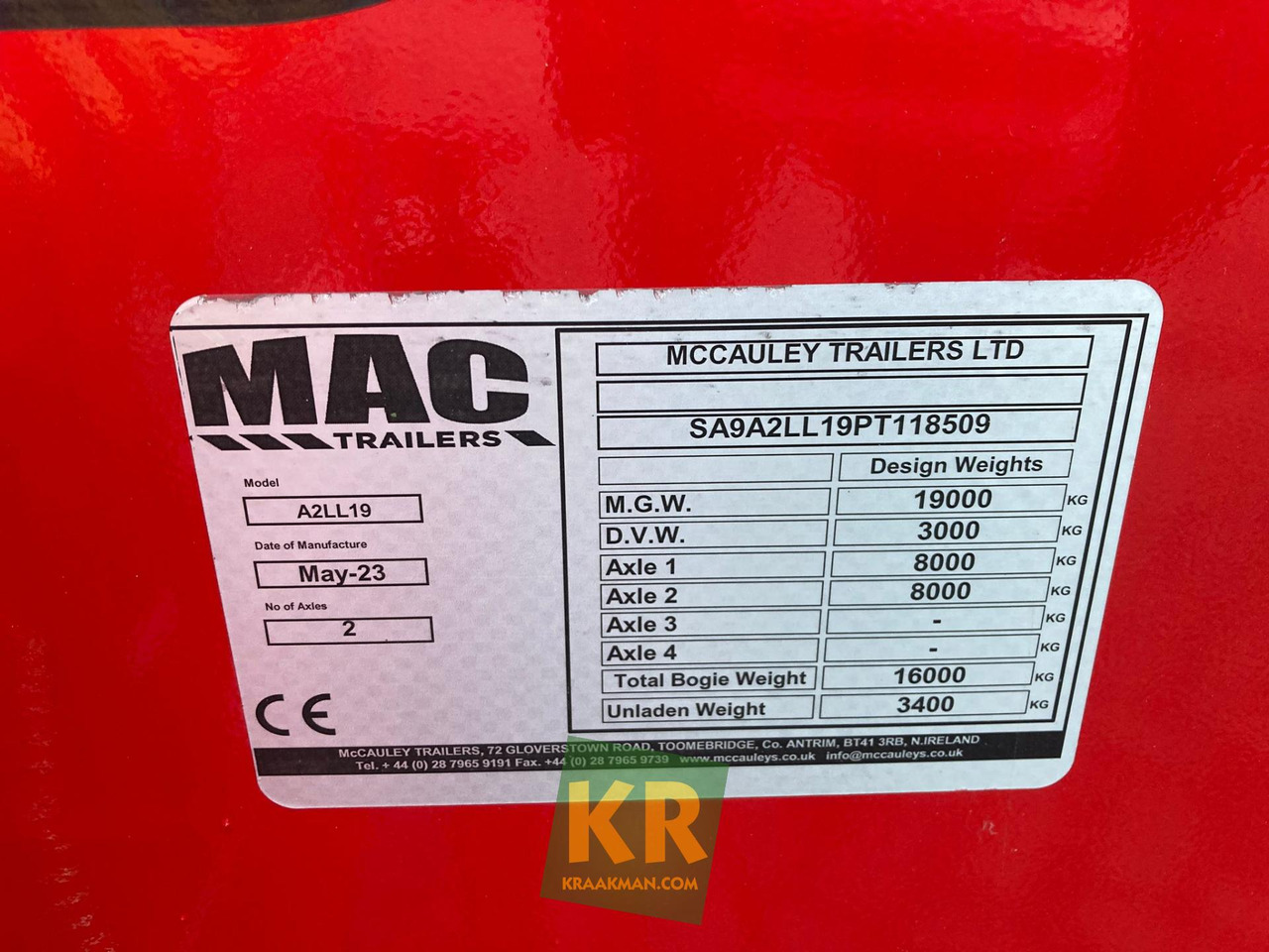 Remolque góndola rebajadas nuevo 16 PREMIUM MAC Trailers: foto 6