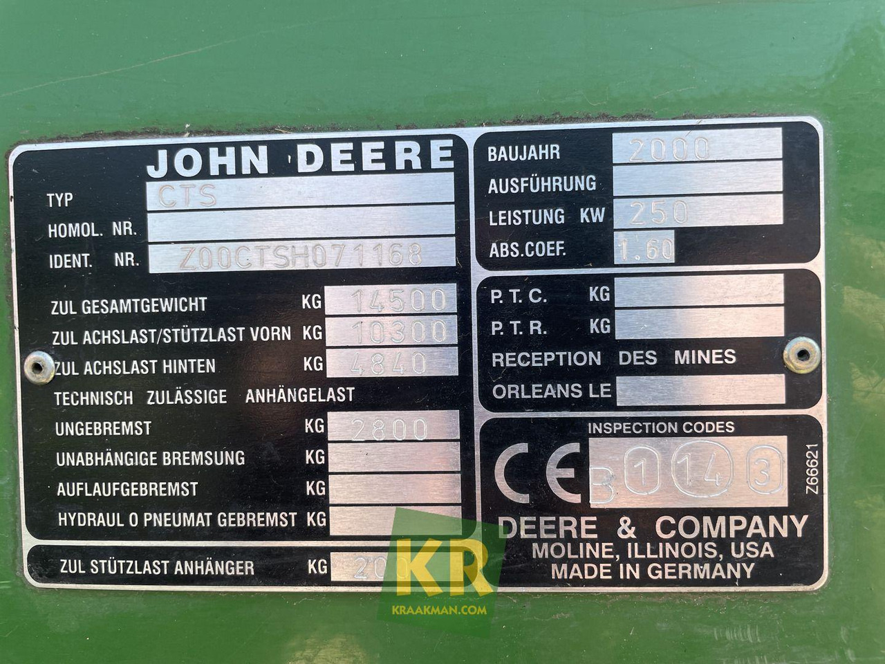 Cosechadora de granos John Deere CTS: foto 17