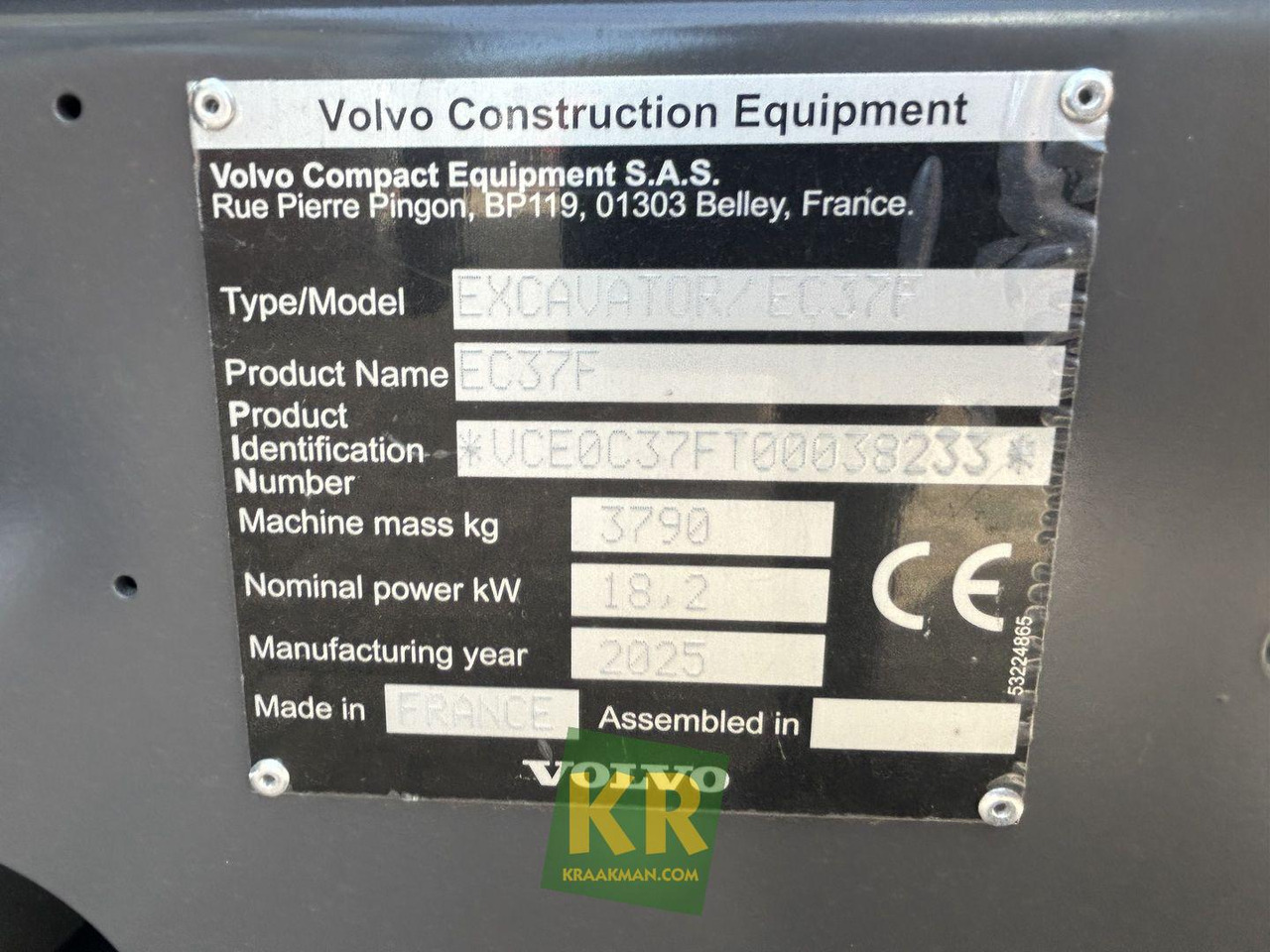 Volvo EC 37F - Excavadora de cadenas: foto 3 Volvo EC 37F - Excavadora de cadenas: foto 3