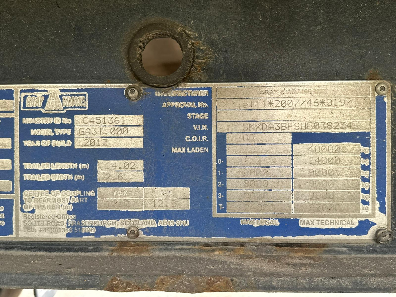 Semirremolque frigorífico Gray and Adams 2017 Vector 1550 – 201784: foto 15 Semirremolque frigorífico Gray and Adams 2017 Vector 1550 – 201784: foto 15