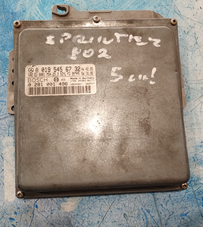 STEROWNIK SILNIKA MERCEDES SPRINTER OM602 2.9 0195456732 0281001496 - Sistema eléctrico para Furgoneta: foto 1 STEROWNIK SILNIKA MERCEDES SPRINTER OM602 2.9 0195456732 0281001496 - Sistema eléctrico para Furgoneta: foto 1