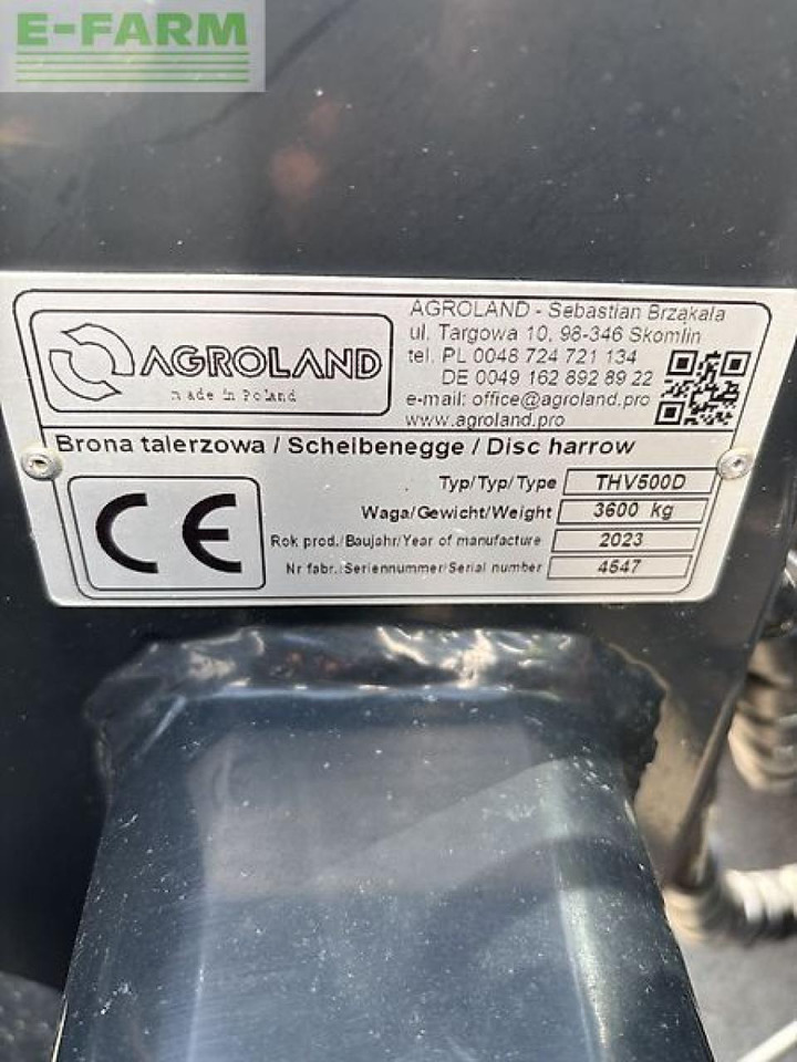 Rastras Agroland titanium heavy 500: foto 10 Rastras Agroland titanium heavy 500: foto 10