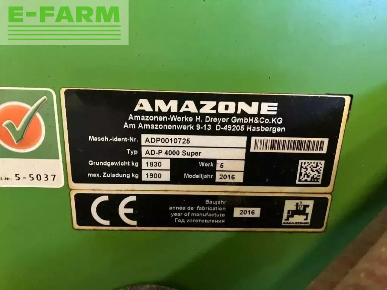 Amazone ad-p 400 super - Sembradora: foto 4 Amazone ad-p 400 super - Sembradora: foto 4