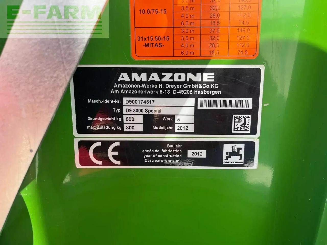 Amazone d 9 / 3000 special - Sembradora: foto 2 Amazone d 9 / 3000 special - Sembradora: foto 2