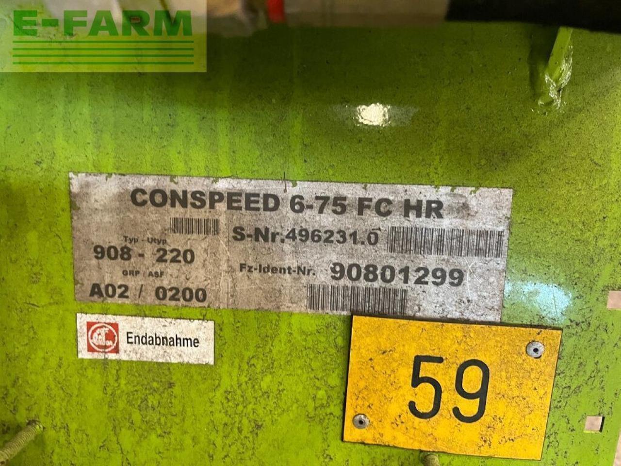 CLAAS conspeed 6-75 fc, maispflücker, lexion, tucano - Accesorios para cosechadoras de forraje: foto 4 CLAAS conspeed 6-75 fc, maispflücker, lexion, tucano - Accesorios para cosechadoras de forraje: foto 4