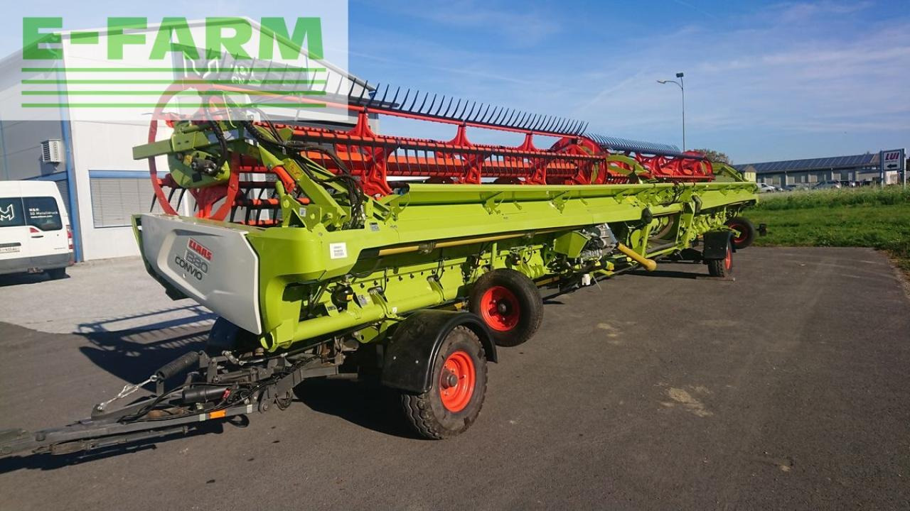 CLAAS convio flex 1380 + transportwagen 4-rad gelenkt - Cabezal de grano: foto 1 CLAAS convio flex 1380 + transportwagen 4-rad gelenkt - Cabezal de grano: foto 1