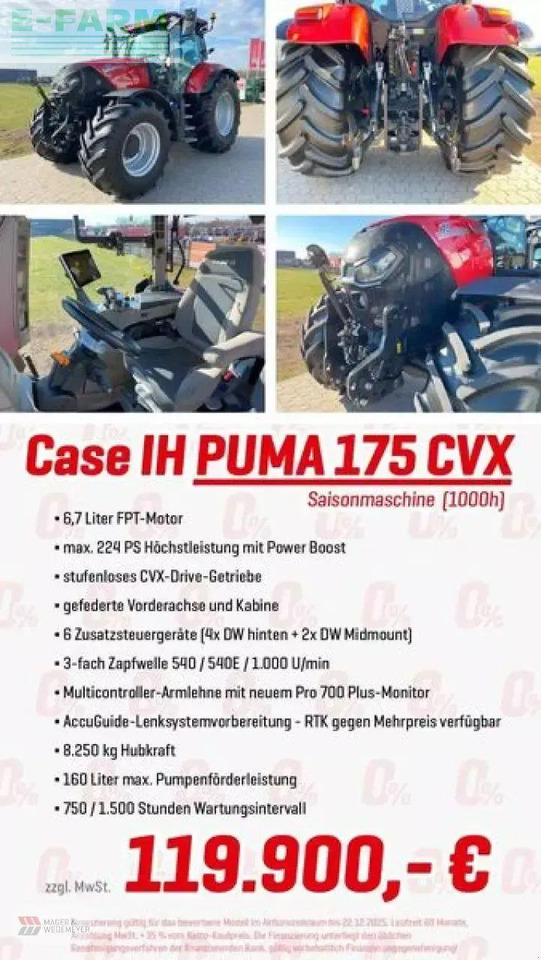 Case-IH puma cvx 175 - 0,0% fina 5 jahre ! CVX - Tractor: foto 2 Case-IH puma cvx 175 - 0,0% fina 5 jahre ! CVX - Tractor: foto 2