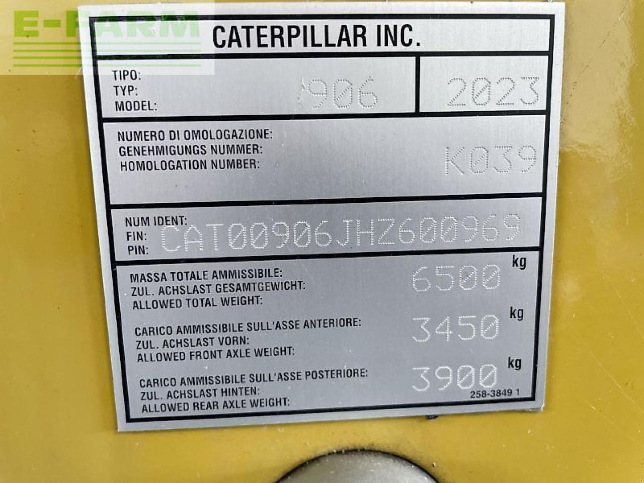 Miniexcavadora Caterpillar cat 906-14a "t": foto 17