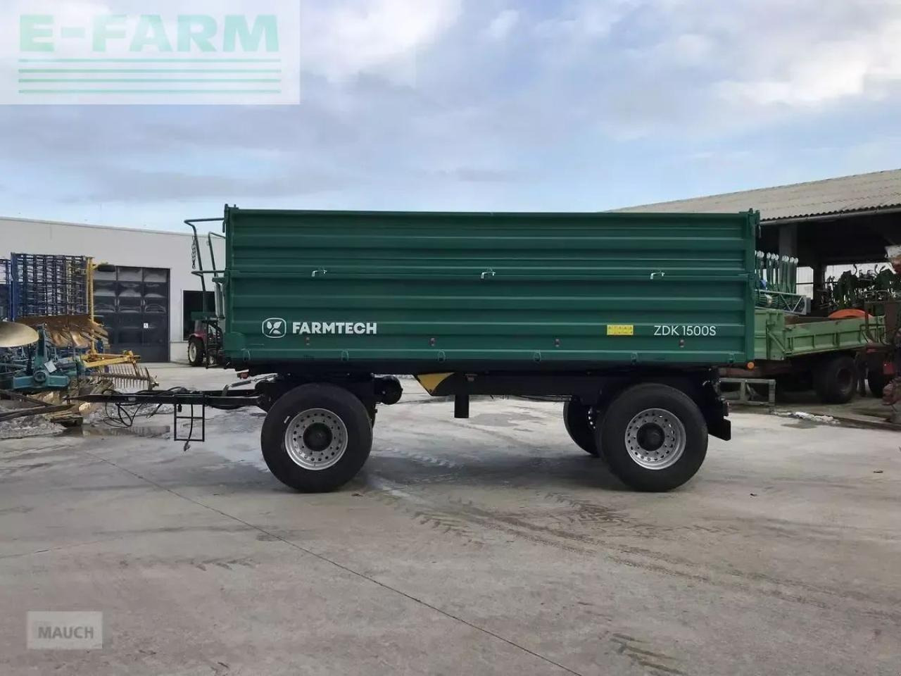 Remolque volquete agrícola Farmtech zdk 1500: foto 6