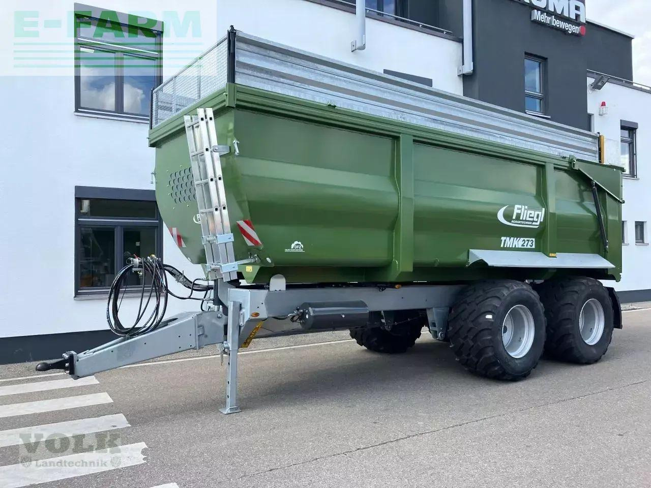 Fliegl tmk 273 fox muldenkipper - Remolque volquete agrícola: foto 1 Fliegl tmk 273 fox muldenkipper - Remolque volquete agrícola: foto 1