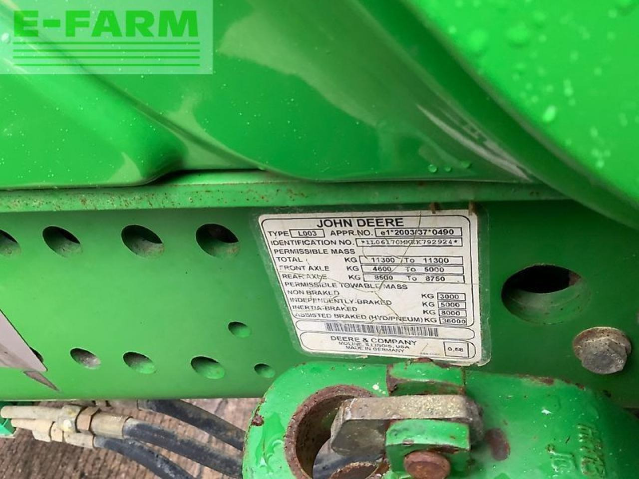 Tractor John Deere 6170m tractor (st24377): foto 14 Tractor John Deere 6170m tractor (st24377): foto 14