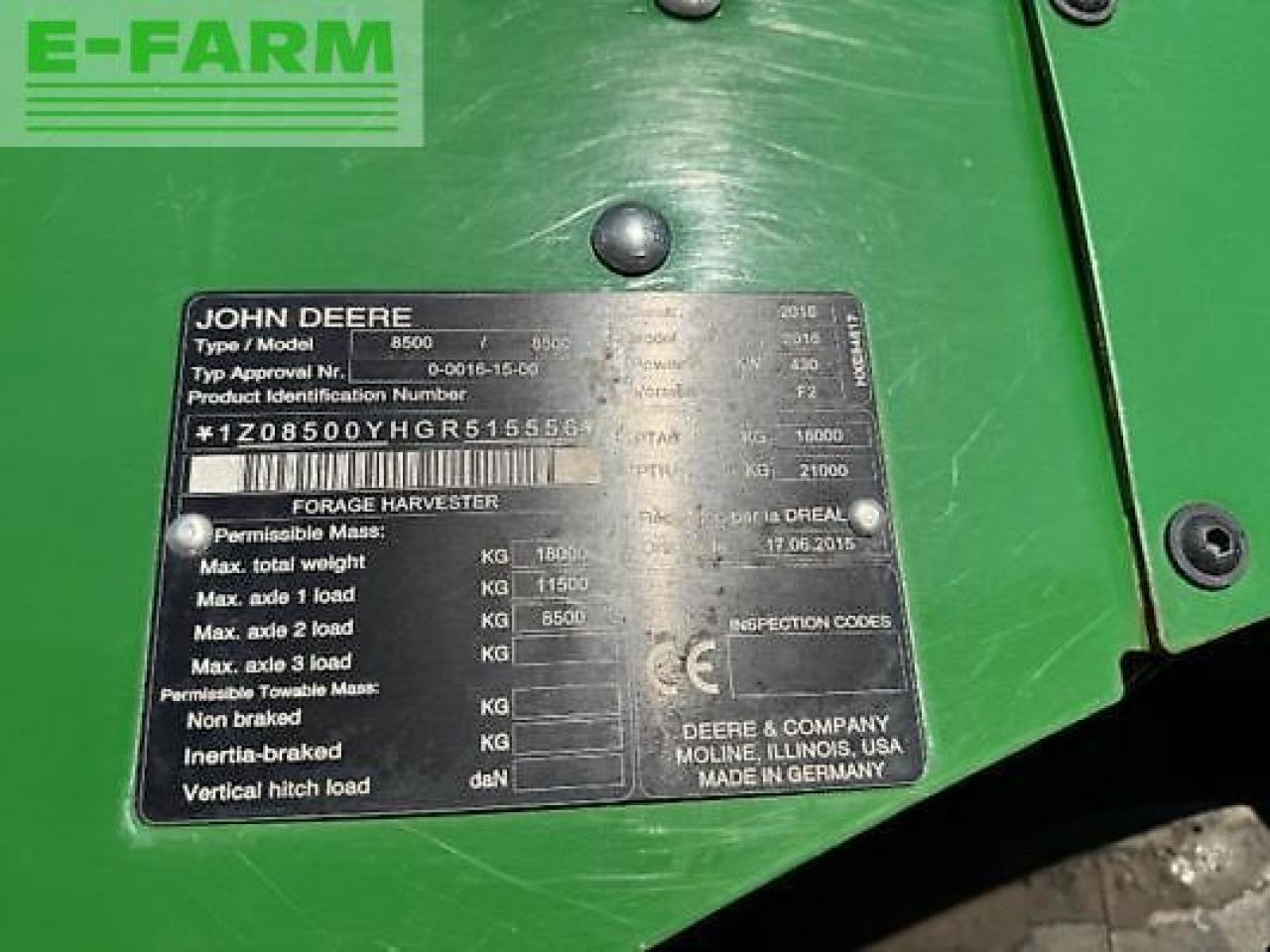 John Deere 8500 - Cosechadora de forraje: foto 4 John Deere 8500 - Cosechadora de forraje: foto 4