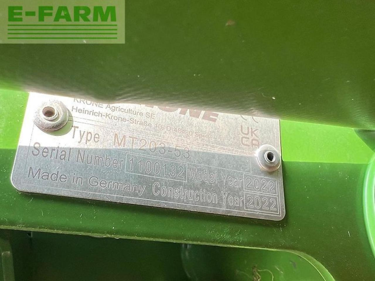 Krone ec f 400 cv fold - Segadora: foto 4 Krone ec f 400 cv fold - Segadora: foto 4