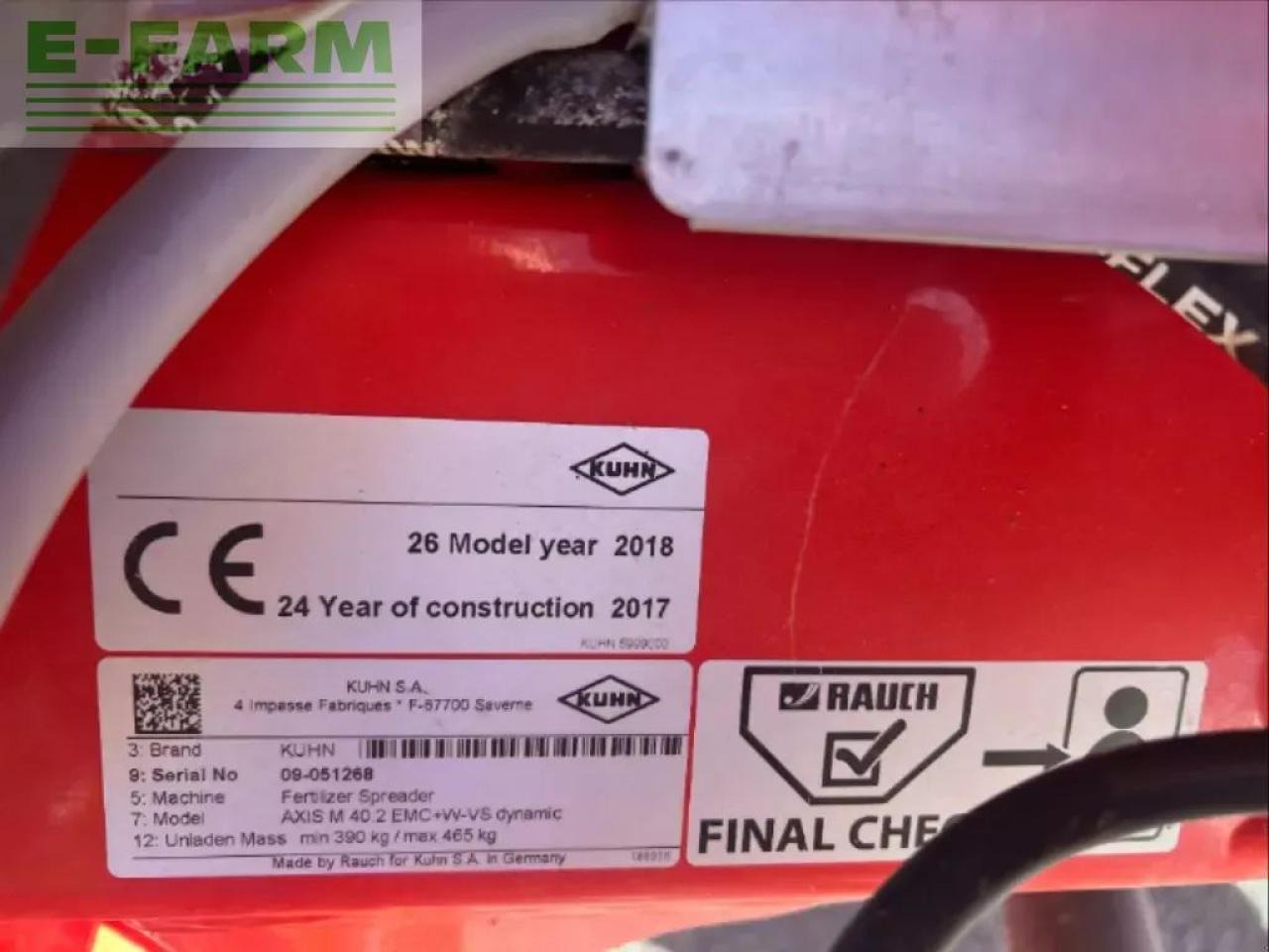 Esparcidor de fertilizantes Kuhn axis 40.2 m-emc-w: foto 10