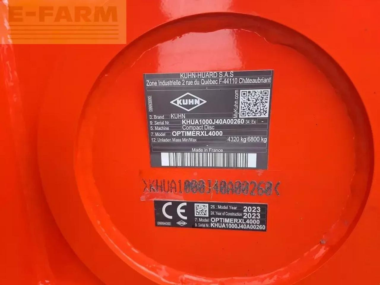 Kuhn optimer xl4000 - Rastras: foto 5 Kuhn optimer xl4000 - Rastras: foto 5