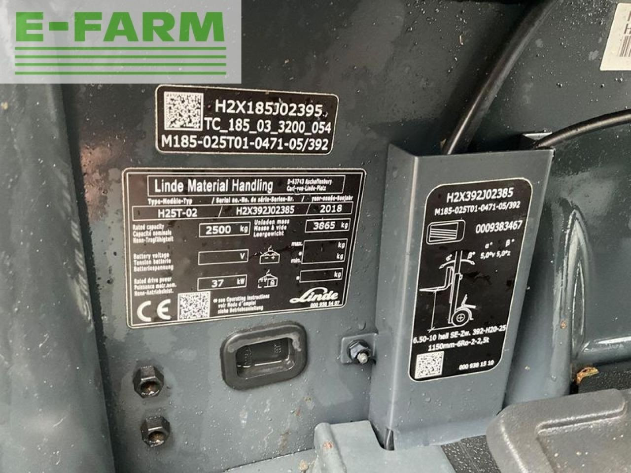 Carretilla elevadora Linde h 25 gas: foto 18