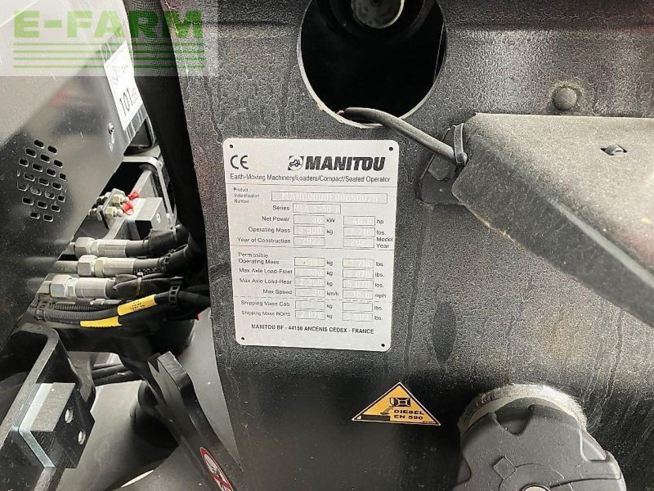 Cargadora articulada Manitou mla 5-50: foto 11