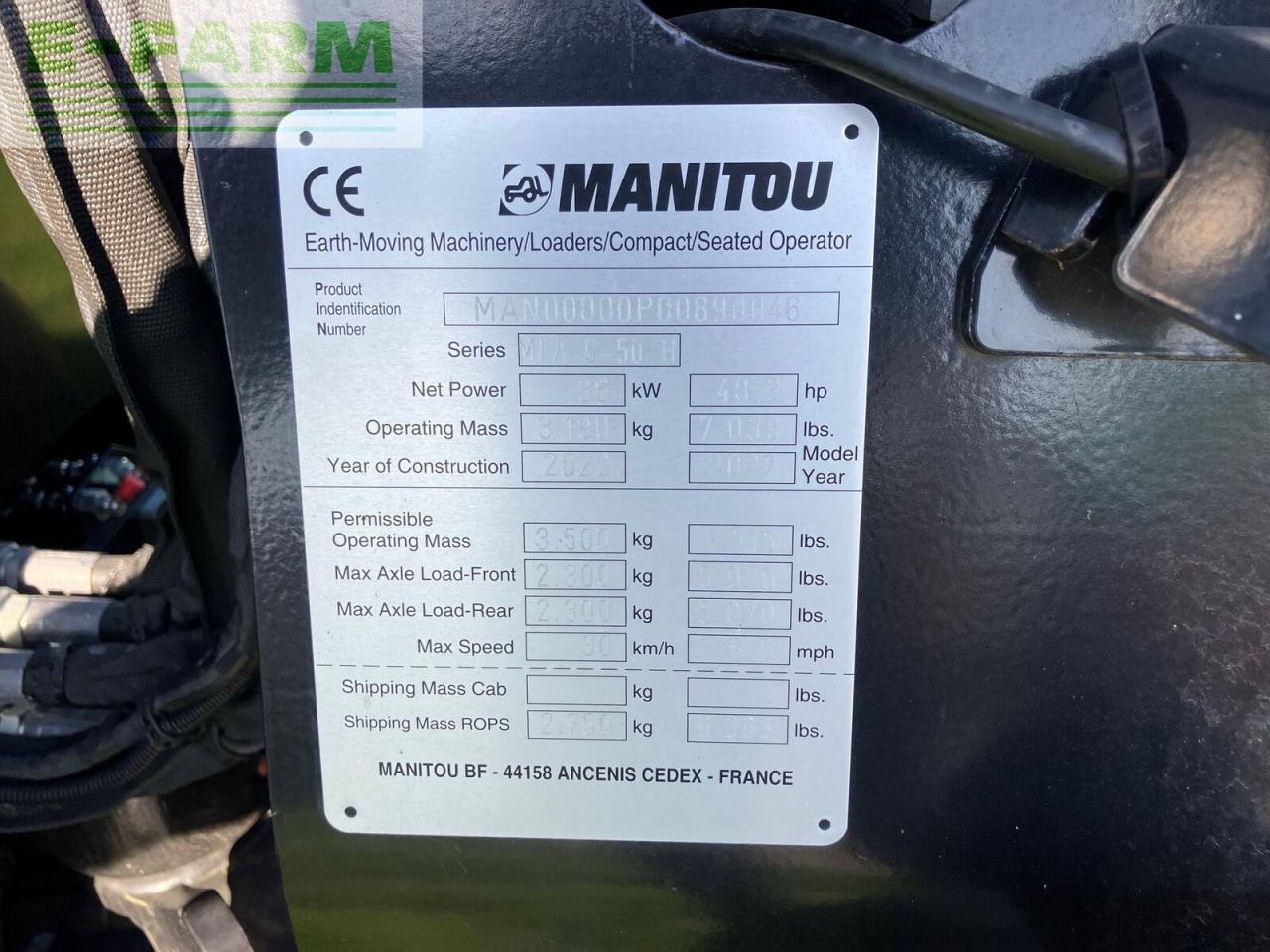 Cargadora articulada Manitou mla5-50: foto 12