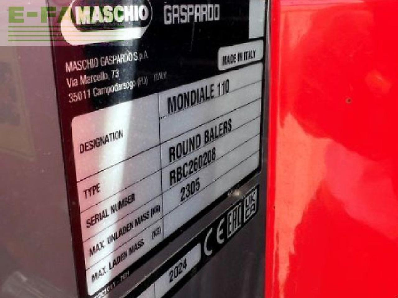 Maschio mondiale 110 topcut maschio fe - Empacadora de pacas cuadradas: foto 3 Maschio mondiale 110 topcut maschio fe - Empacadora de pacas cuadradas: foto 3