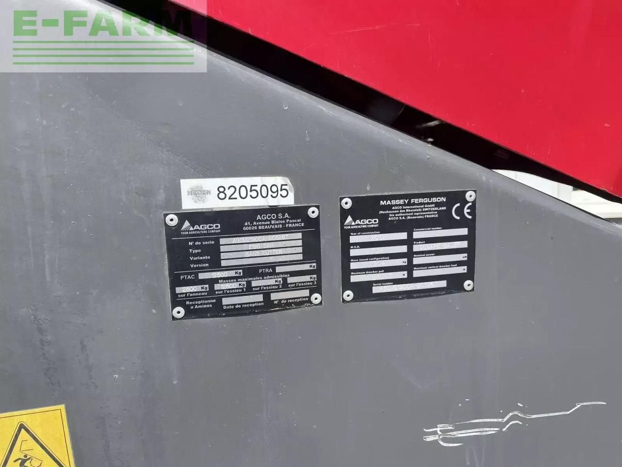 Massey Ferguson 2190 - Empacadora de pacas cuadradas: foto 4 Massey Ferguson 2190 - Empacadora de pacas cuadradas: foto 4