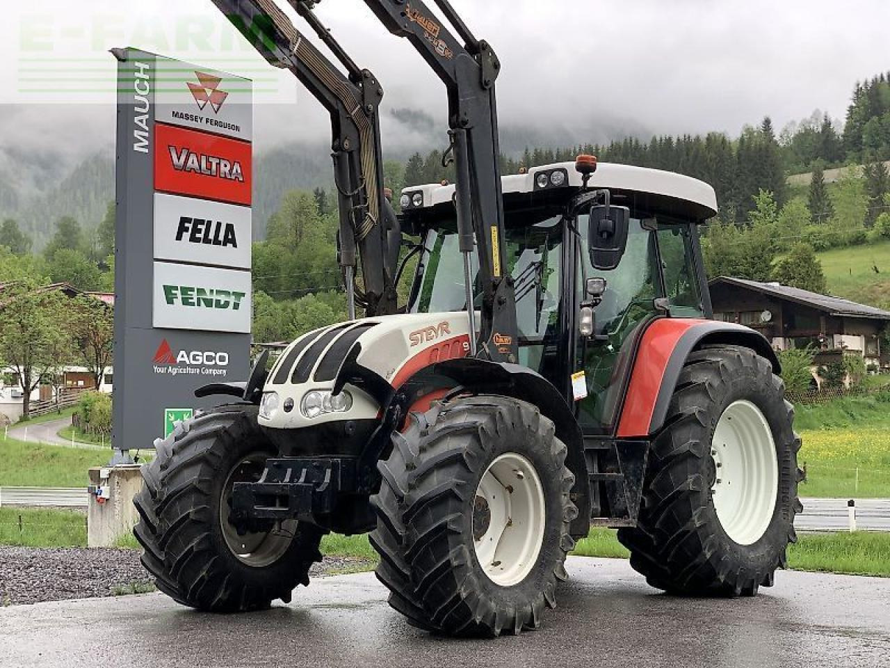 Steyr 9105 mt + hauer fl - Tractor: foto 1 Steyr 9105 mt + hauer fl - Tractor: foto 1