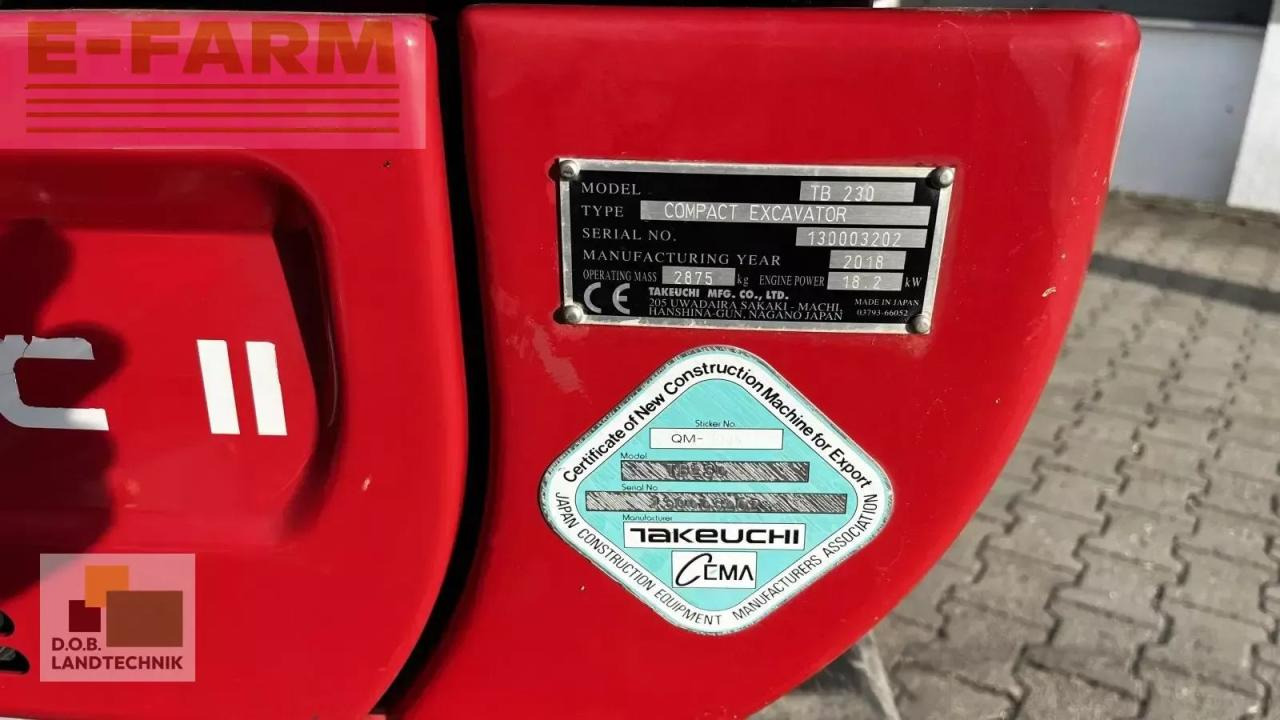 Miniexcavadora Takeuchi tb 230: foto 10 Miniexcavadora Takeuchi tb 230: foto 10