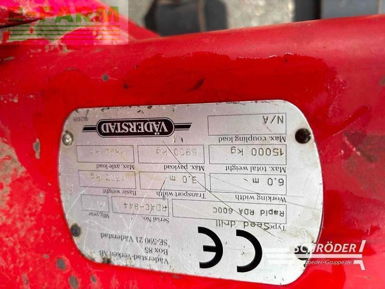 Sembradora Väderstad rapid a 600 c jumbo: foto 11 Sembradora Väderstad rapid a 600 c jumbo: foto 11