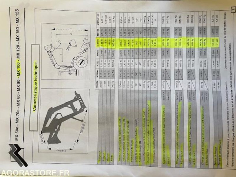 CHARGEUR MAILLEUX MX 100 - Tractor: foto 5 CHARGEUR MAILLEUX MX 100 - Tractor: foto 5
