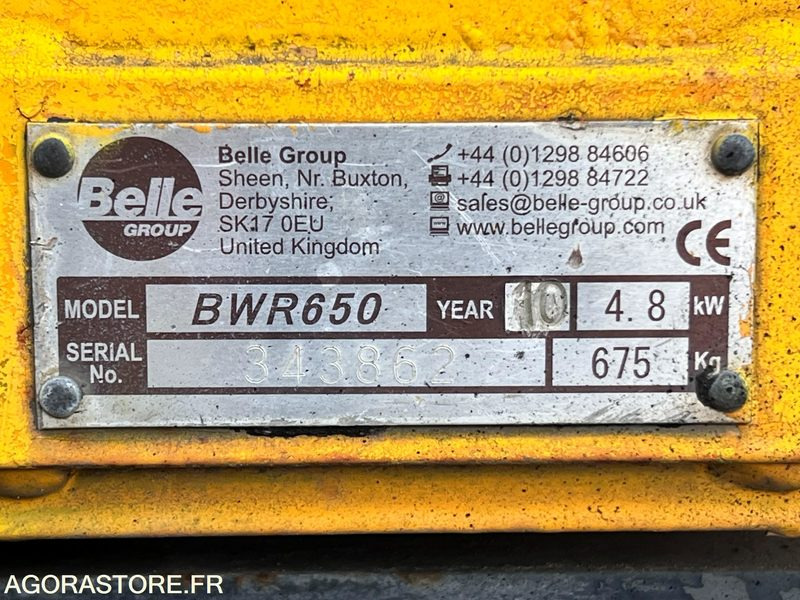 COMPACTEUR À MAIN BELL GROUP BWR650 - 2010 - Rodillo: foto 5 COMPACTEUR À MAIN BELL GROUP BWR650 - 2010 - Rodillo: foto 5