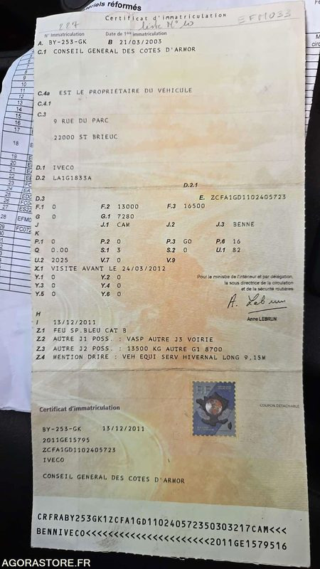 Leasing para IVECO CAM - 2003 - 213734 KM - BY-253-GK IVECO CAM - 2003 - 213734 KM - BY-253-GK: foto 35 Leasing para IVECO CAM - 2003 - 213734 KM - BY-253-GK IVECO CAM - 2003 - 213734 KM - BY-253-GK: foto 35