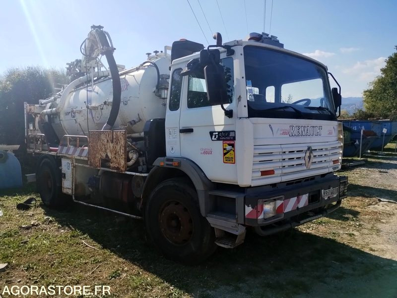 Camion 19t Hydrocureur Renault G300 Maxter 142142km – équipement Huwer - Limpieza de alcantarillado: foto 1 Camion 19t Hydrocureur Renault G300 Maxter 142142km – équipement Huwer - Limpieza de alcantarillado: foto 1