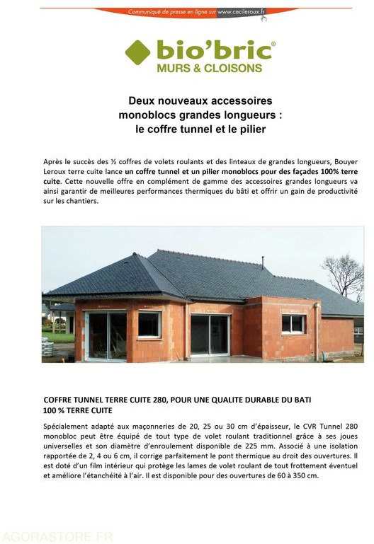 Herramienta/ Equipo nuevo Lot de 12 coffres caisson de volet roulant tunnel préfabriqué BIO'BRIC: foto 7