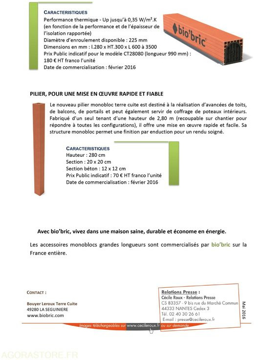 Herramienta/ Equipo nuevo Lot de 12 coffres caisson de volet roulant tunnel préfabriqué BIO'BRIC: foto 6