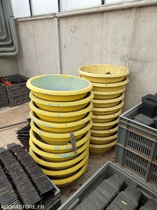 Lot de 5 jardinières jaunes - Maquinaria de jardinería: foto 2 Lot de 5 jardinières jaunes - Maquinaria de jardinería: foto 2