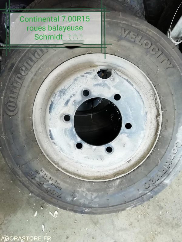 Lot de 5 roues à cercle pour balayeuse Schmidt clean go500 - Rueda completa: foto 1 Lot de 5 roues à cercle pour balayeuse Schmidt clean go500 - Rueda completa: foto 1
