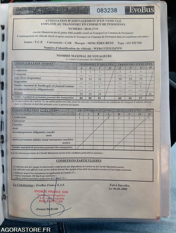 MERCEDES INTOURO N°083238 - Autobús escolar: foto 4 MERCEDES INTOURO N°083238 - Autobús escolar: foto 4