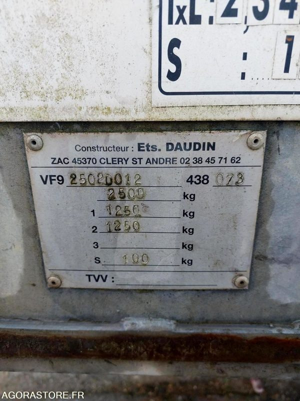 ROULOTTE DAUDIN BVRV6S - 2012 - Maquinaria de construcción: foto 2 ROULOTTE DAUDIN BVRV6S - 2012 - Maquinaria de construcción: foto 2